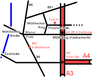 Anfahrt-Skizze - Zum Vergrößern bitte Anklicken !